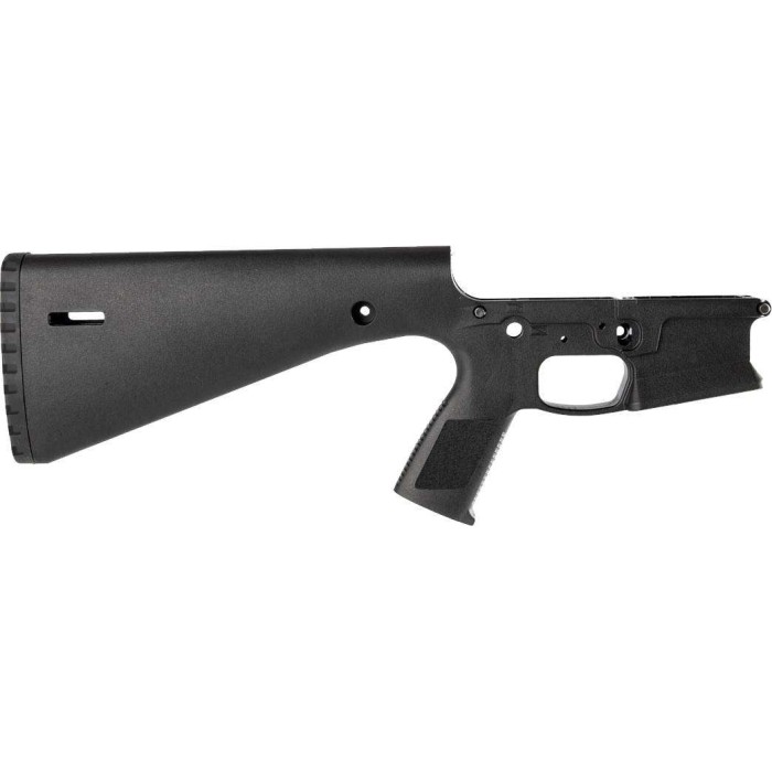 Wraithworks WARP-15 Polymer Stripped AR15 Lower Receiver - Black | Integral Buttstock & Pistol Grip