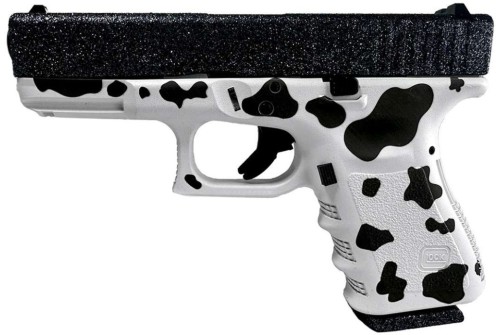 Glock 22 Cow Print White / Black .40 SW 4.49