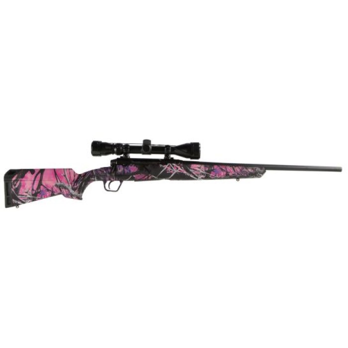 Savage Arms Axis XP Camo Muddy Girl - Compact 243 Win 4 Round Bolt Action Centerfire Rifle, Sporter - 57272