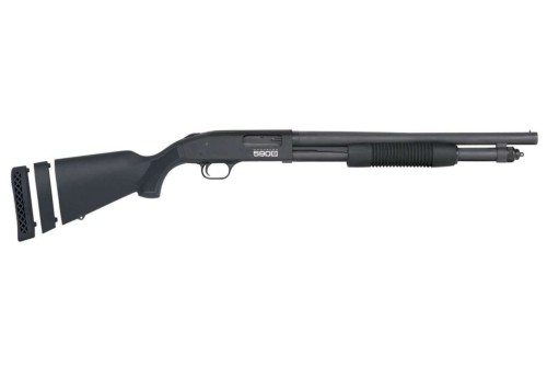 MOSSBERG 590S Compact 12ga 18.5in 5/6/9rds Matte Black Pump-Action Shotgun (51607)