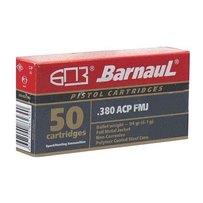 POLYCOATED 380 AUTO FULL METAL JACKET AMMO