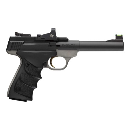 Browning Buck Mark Practical 22 LR, 5.5" Barrel, Black/Gray, Crimson Trace Red Dot, 10rd