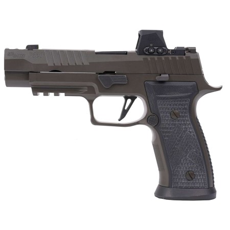 Sig Sauer P320 AXG Legion 9mm, 3.9" Barrel, Gray Cerakote, ROMEO-X Reflex Sight, 21rd