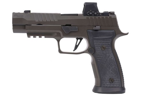 Sig Sauer P320 AXG Legion 9mm, 3.9" Barrel, Gray Cerakote, ROMEO-X Reflex Sight, 21rd