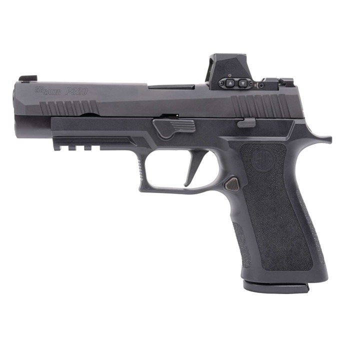 Sig Sauer P320XF 9mm, 4.7" Barrel, Black, ROMEO-X Reflex Sight, 17rd