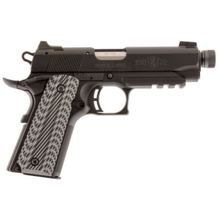 Browning 1911-22 Black Label Compact Suppressor Ready 22 LR Pistol 10 Round with Rail, Black - 051821490