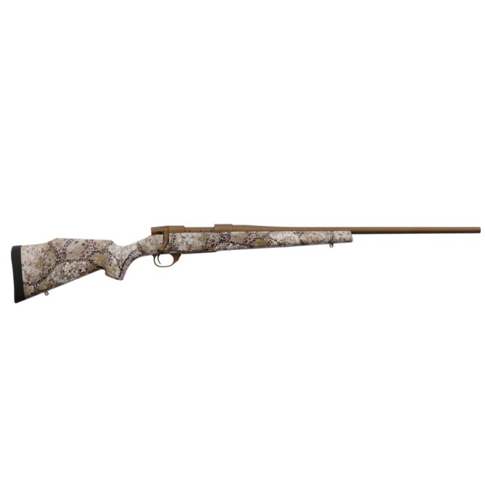 Weatherby Vanguard 6.5 Creedmoor Bolt Action Rifle, Badlands Approach Camo - Effective Camo for Rugged Terrain - VAP65CMR2T