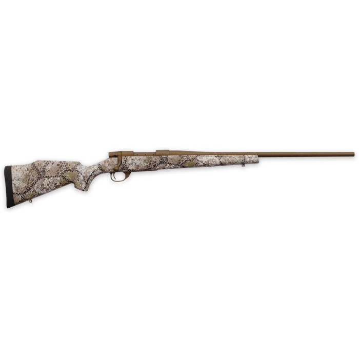 Weatherby Vanguard 6.5 PRC Bolt Action Rifle, Badlands Approach Camo - Effective Camo for Rugged Terrain - VAP65PPR4T