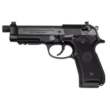 Beretta 92A1 9mm Pistol 17 Round Semi Auto Suppressor Ready Pistol, Black - J9A9F101