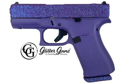 GLOCK 43X MOS 9MM GLITTER GUNZ VODOO