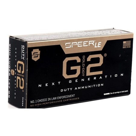 9mm - 147 Grain Bonded HP - Speer LE Gold Dot G2 - 50 Rounds