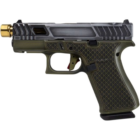 GLOCK 43X 9MM GREEN TARPON GOLD BARREL TS