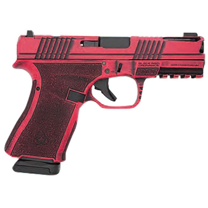 Black Rain Ordnance Compact Frame 9MM, 4" barrel, 15+1 rnd - Red Battleworn [MPN: FLP9MMRB]