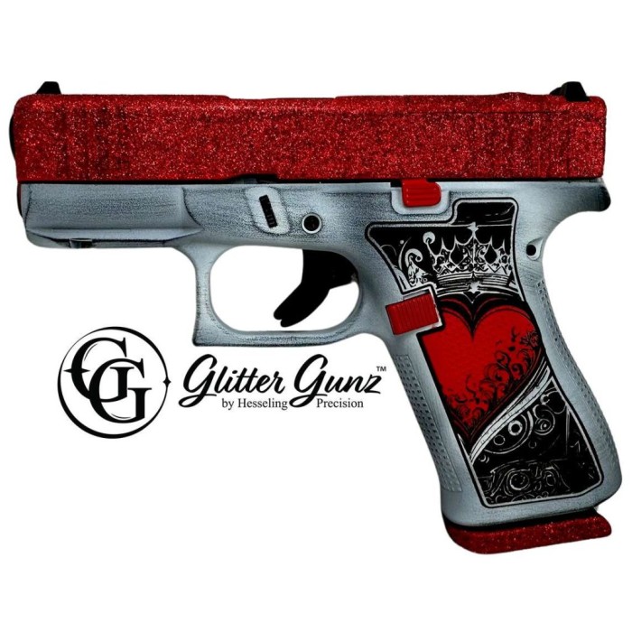 GLOCK 43X MOS 9MM 3.41 GLITTER GUNZ QOH