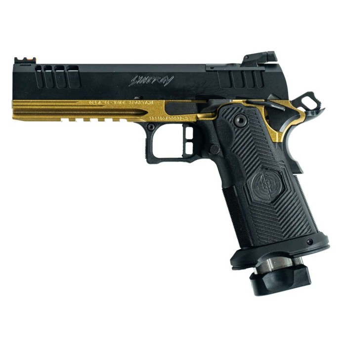 Glfa 1911ds Synergy 9mm 5" 20 - Shot Black Slide Gold Frame