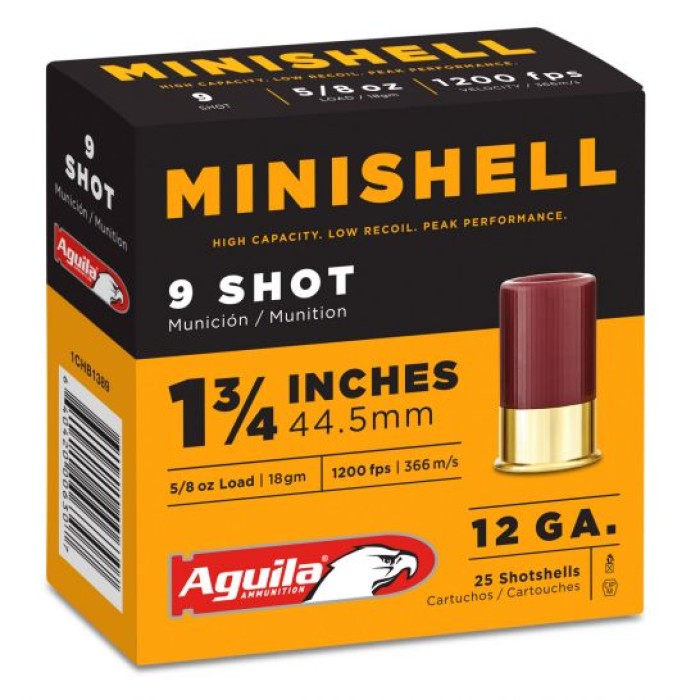 Aguila Minishell 12 GA #9 25-Rounds 1.75"