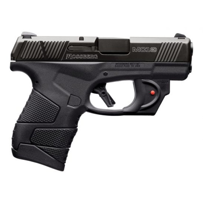 Mossberg MC1sc Viridian Laser Equipped Subcompact 9mm 6 Flush-Fit/7 Extended Pistol, Matte Black - 89004