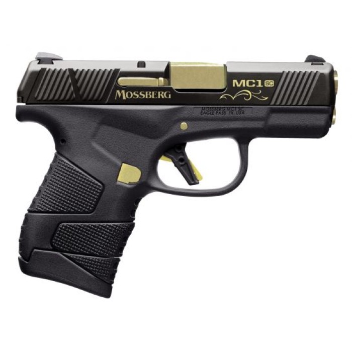 Mossberg MC1sc Centennial Subcompact 9mm 6 Flush-Fit/7 Extended Pistol, Titanium Nitride - 89005