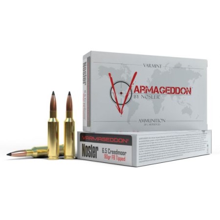 Nosler 6.5 Creedmoor 90 grain Varmageddon Rifle Ammo, 20/Box - 65175