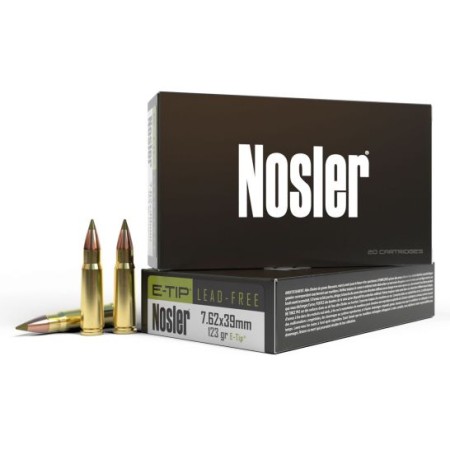 Nosler E-Tip Lead Free 7.62X39mm 123 Grain 20 Rounds