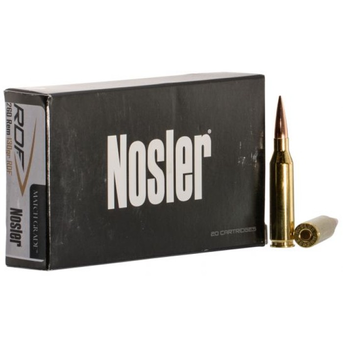 Nosler Match Grade 130 gr RDF .260 Rem Ammo, 20/box - 60138