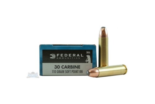 Federal 30 Carbine 110 SP RN Power-Shok Ammunition 20rds - 30CA