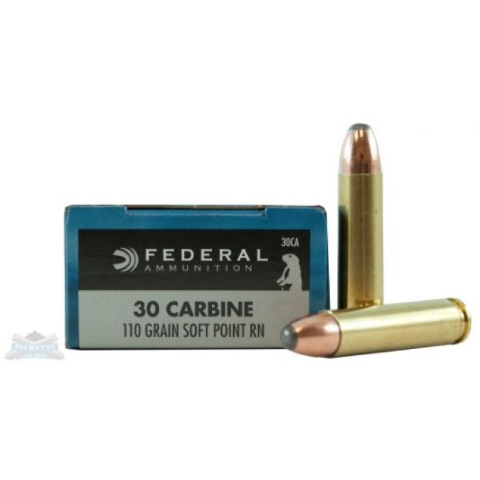 Federal 30 Carbine 110 SP RN Power-Shok Ammunition 20rds - 30CA