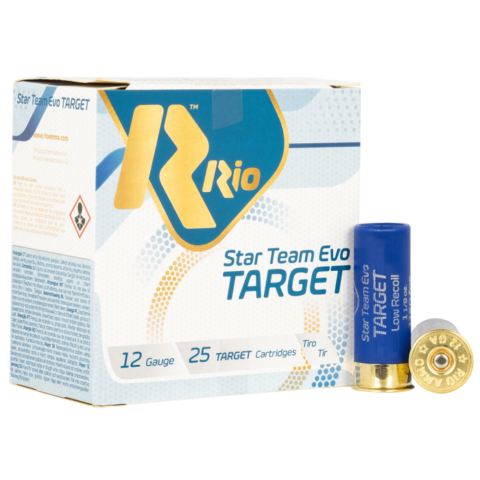 Rio Ammunition Team Target 12 GA #8 Shot 1-1/8 oz 25-Rounds 2.75