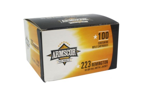 Armscor 55 gr Full Metal Jacket .223 Rem Ammo, 100/box - 50447