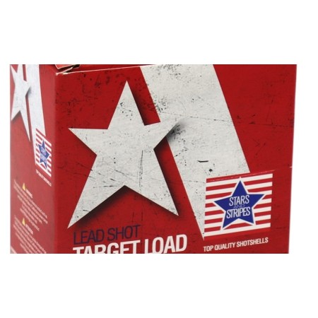 PPU Stars & Stripes Target Load Shotshell 12 Gauge 2-3/4'' 1-1/8oz 8-Shot 25-Count