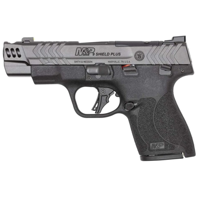 SMITH & WESSON Performance Center M&P9 Shield Plus 9mm 4in 10rd Black/Gray Carry Comp Pistol (14410)