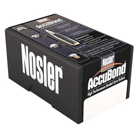 NOSLER AccuBond 7mm 140gr Spitzer Point 50/Box Bullet (59992)