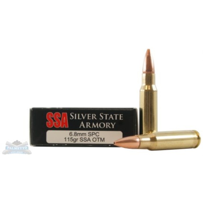 SSA 6.8 SPC 115gr OTM Custom Competition Ammunition 20rds - 75035