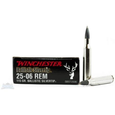 Winchester 25-06 115gr Ballistic Silvertip Rifle Ammunition - SBST2506