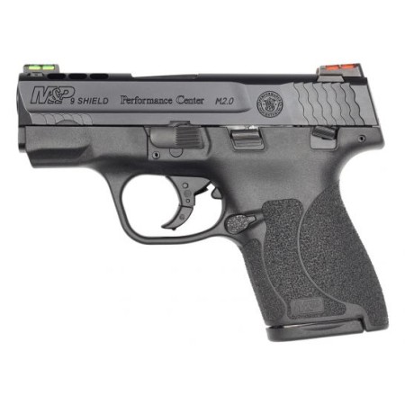 S&W M&P Shield 2.0 Performance Center Ported 9mm Pistol with Hi Viz Sights, Black - 11867