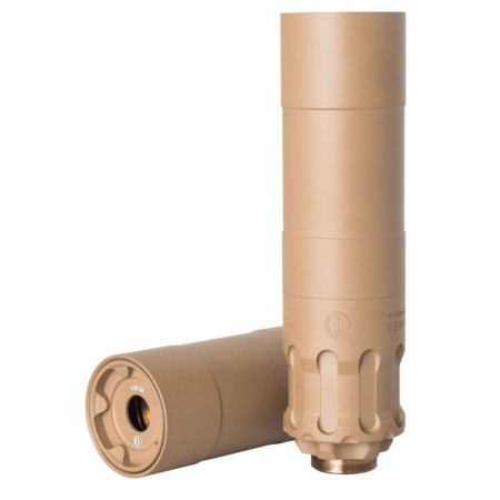 RUGGED SUPPRESSOR OBS0009 Obsidian9  9mm Luger 1.37 Black Cerakote 174 Stainless Steel 1228 tpi UPC: 859383006600