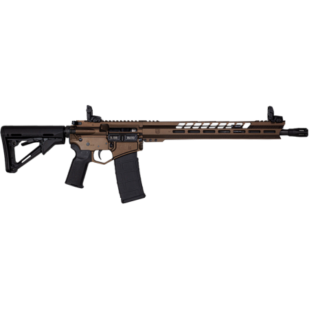 Diamondback DB15BGSMB MBUS Sight 5.56mm NATO 16in Midnight Bronze/Black Modern Sporting Rifle - 30+1 Rounds