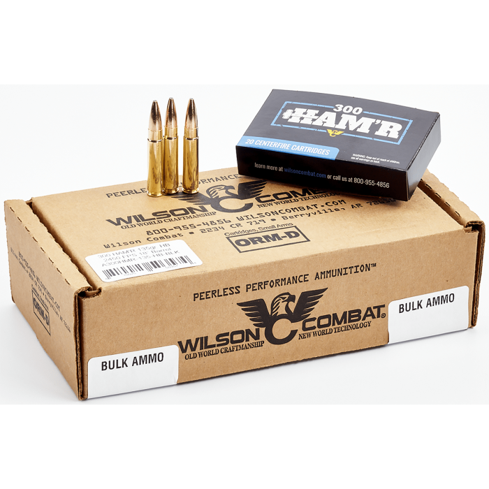 Wilson Combat A300HMR135HB HAM'R Bonded 300 HAM'R 135 gr 2450 fps Speer HAM'R Bonded 20 Bx