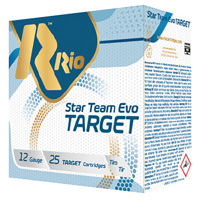 Rio Ammunition Star Team EVO 12 Gauge 1 1/8 oz 2 3/4 in Centerfire Shotgun Ammo, 25 Rounds, STT32X75