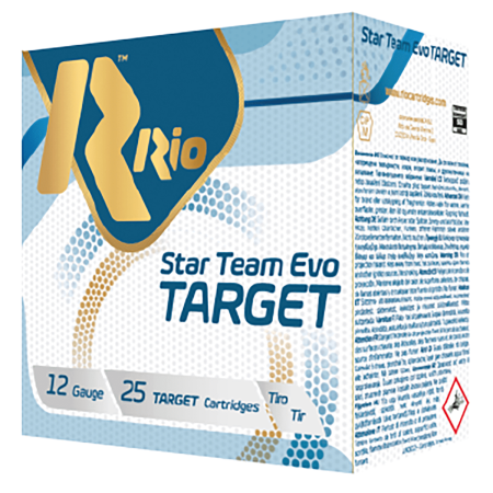 Rio Ammunition Star Team EVO 12 Gauge 1 1/8 oz 2 3/4 in Centerfire Shotgun Ammo, 25 Rounds, STT32X8