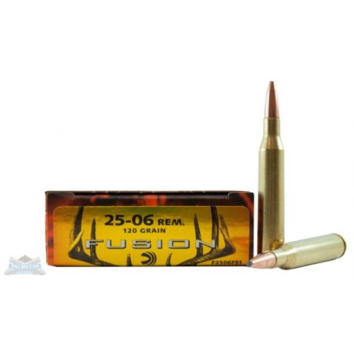 Federal 25-06 120gr Fusion Ammunition 20rds - F2506FS1