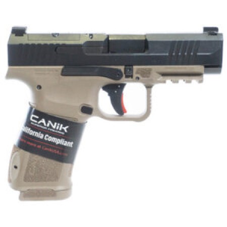 Canik Mete MC9 LS Pistol 9mm 3.63 in . Black Slide / FDE Frame 10 Rd. CA