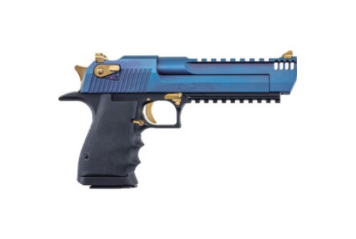 MAGNUM RESEARCH Desert Eagle L6 .50AE 6in 7rd Carbo Blue PVD/Black Pistol w/ Picatinny Bottom Rail (DE50L6CBG)