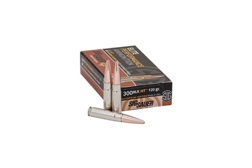 Sig Sauer 300 AAC Blackout 120gr HT Ammunition, 20 Round Box - E300H1-20