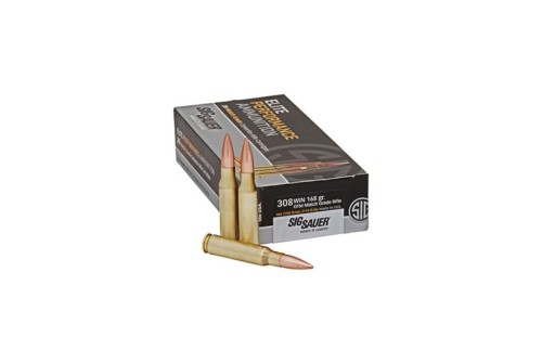 Sig Sauer .308 Winchester 168gr OTM Ammunition, 20 Round Box - E308M1-20