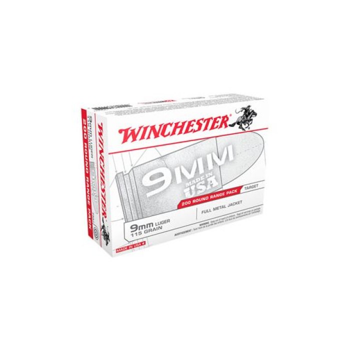 Winchester Ammo Usa, Win Usa9w     9mm        115 Fmj    200/box