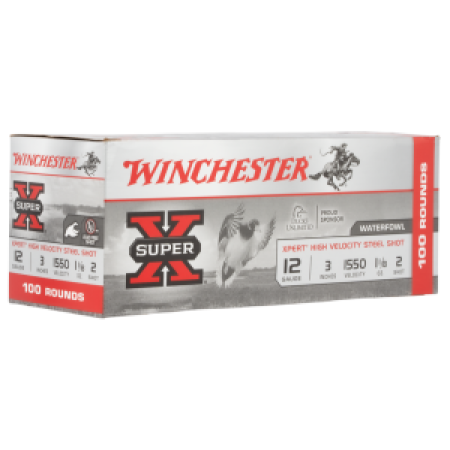 Winchester Super X Xpert High Velocity 12ga 3in #2 1-1/8oz Waterfowl Shotshells - 100 Rounds