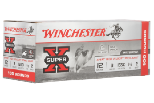 Winchester Super X Xpert High Velocity 12ga 3in #2 1-1/8oz Waterfowl Shotshells - 100 Rounds