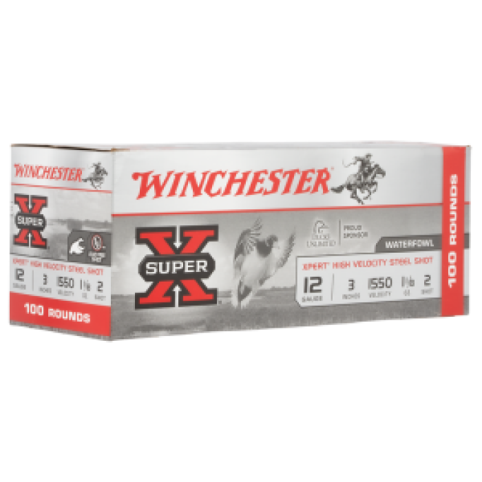 Winchester Super X Xpert High Velocity 12ga 3in #2 1-1/8oz Waterfowl Shotshells - 100 Rounds