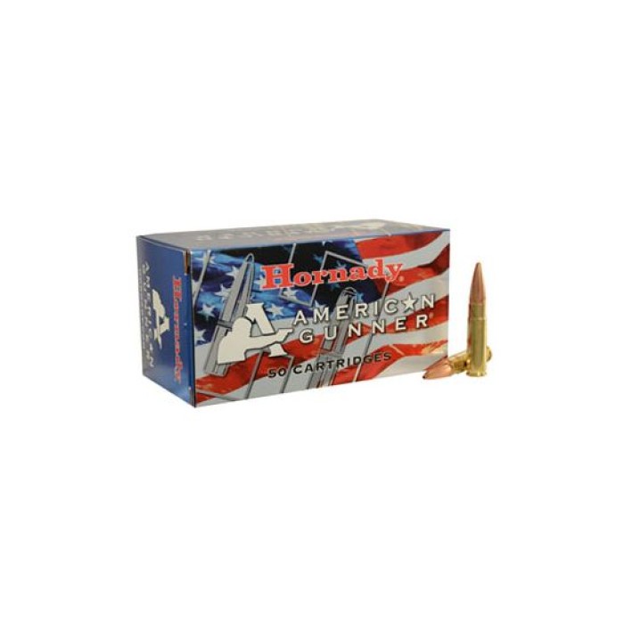 Hornady 300 AAC Blackout 125gr HP American Gunner Rifle Ammunition, 50 Round Box - 80897